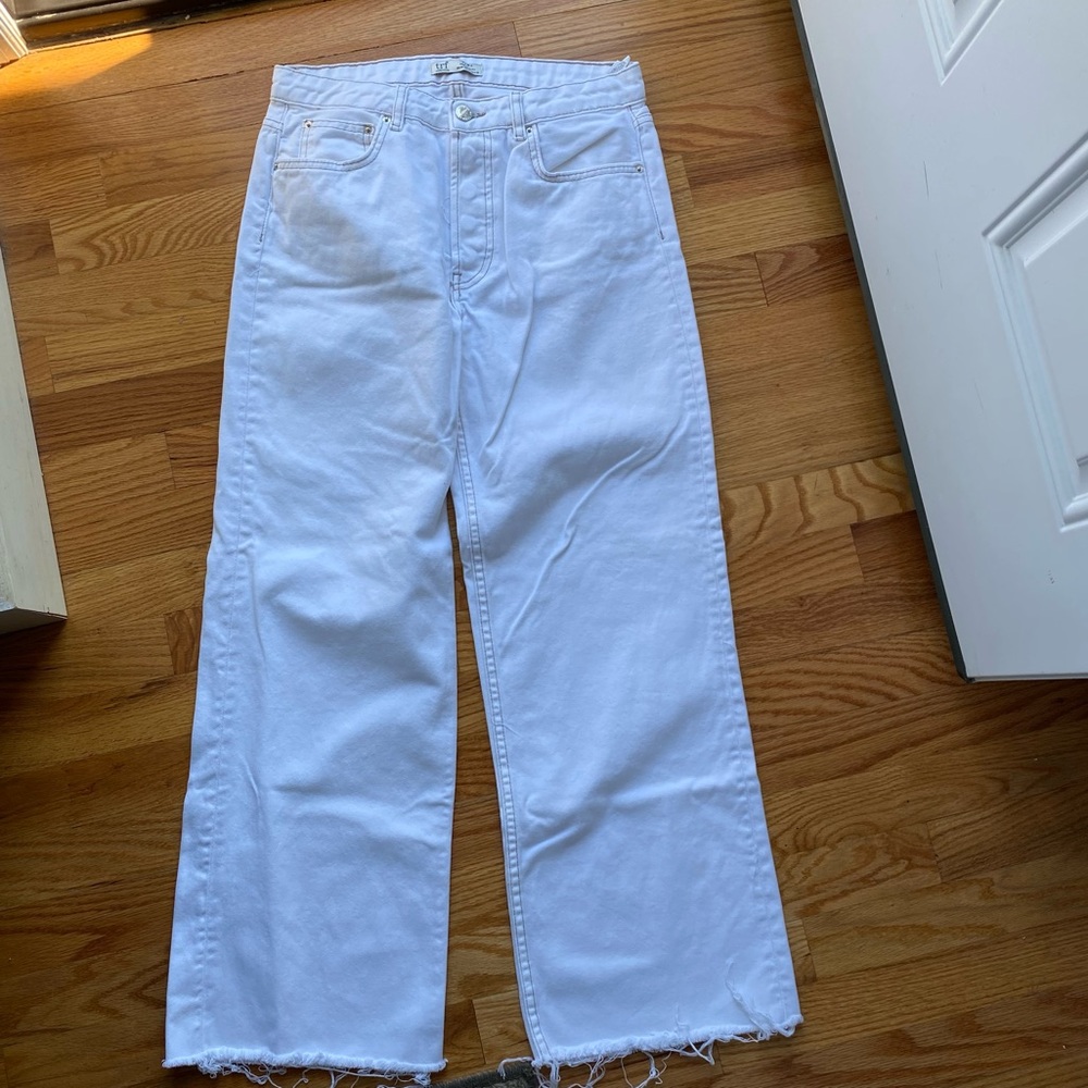 Zara white denim jeans - Picture 1 of 6